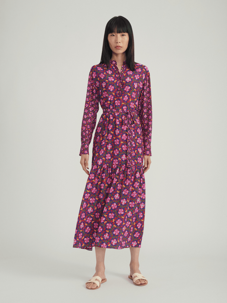 Dresses Saloni Bobbi Dress in Wine Saloni