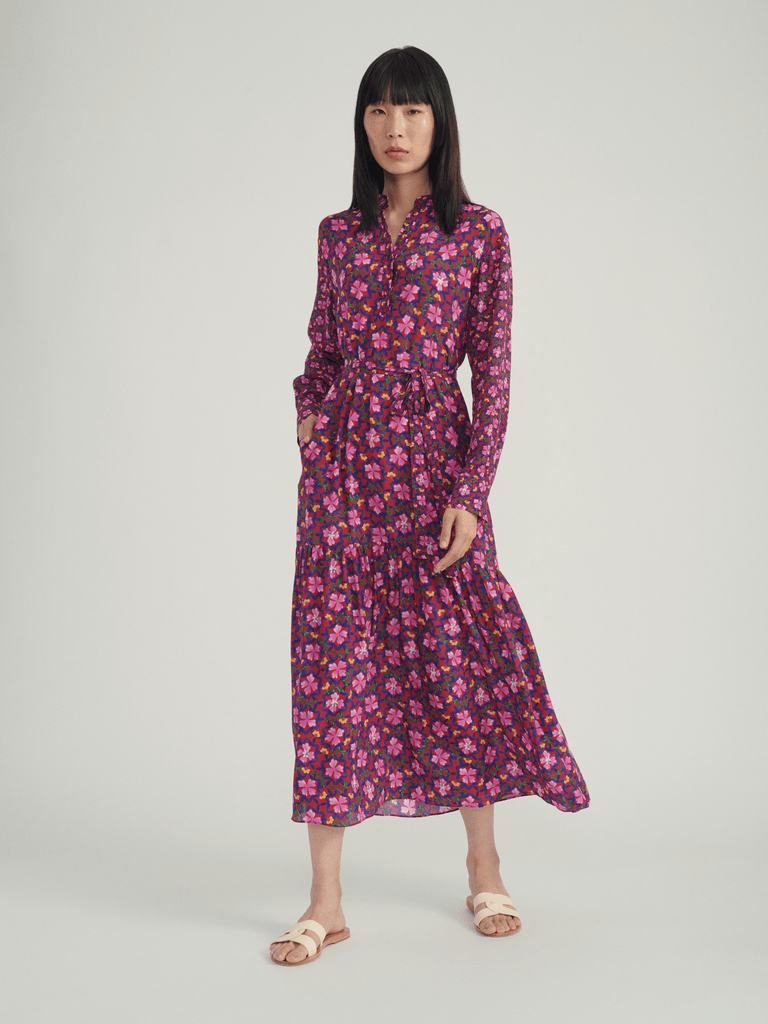 Dresses Saloni Bobbi Dress in Wine Saloni