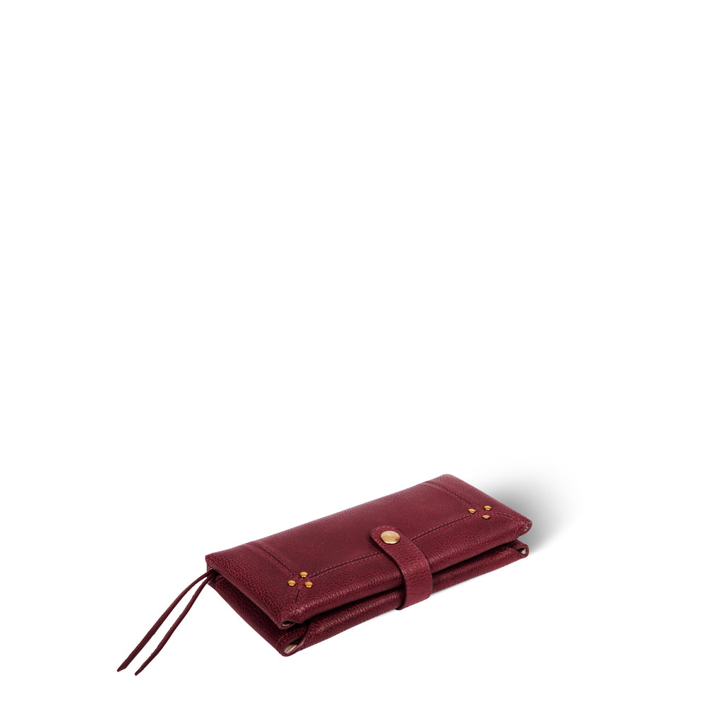 Wallets Jerome Dreyfuss Porte Wallet in Burgundy Jerome Dreyfuss