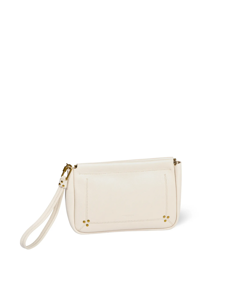 Handbags Jerome Dreyfuss Clap Clutch in Creme Jerome Dreyfuss