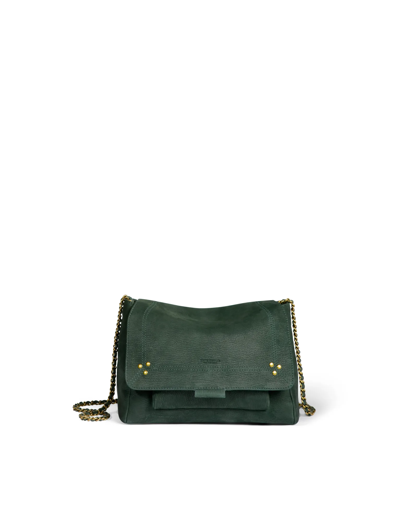 Jerome Dreyfuss 本革ヌバックカーキバック Medium Lulu Bag in Forest Green – Serafina