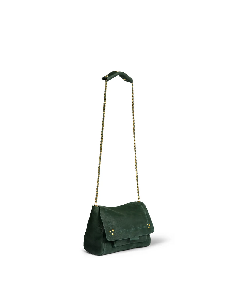 Handbags Jerome Dreyfuss Medium Lulu Bag in Forest Green Jerome Dreyfuss