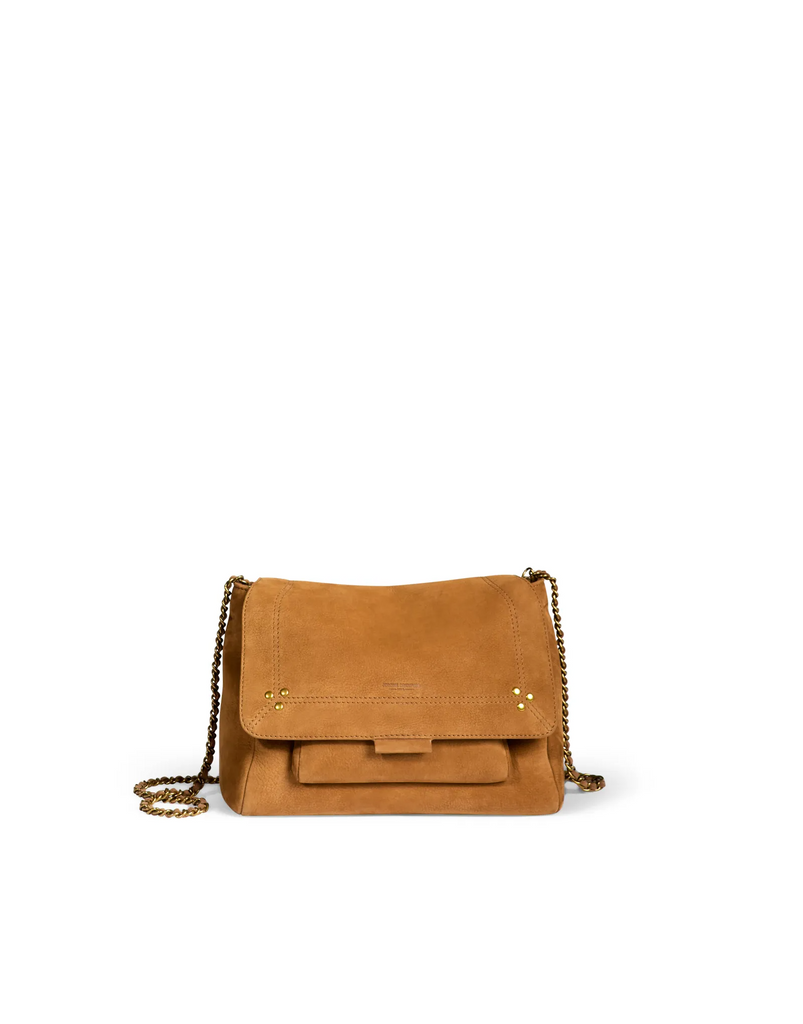 Handbags Jerome Dreyfuss Medium Lulu Handbag in Tan Jerome Dreyfuss