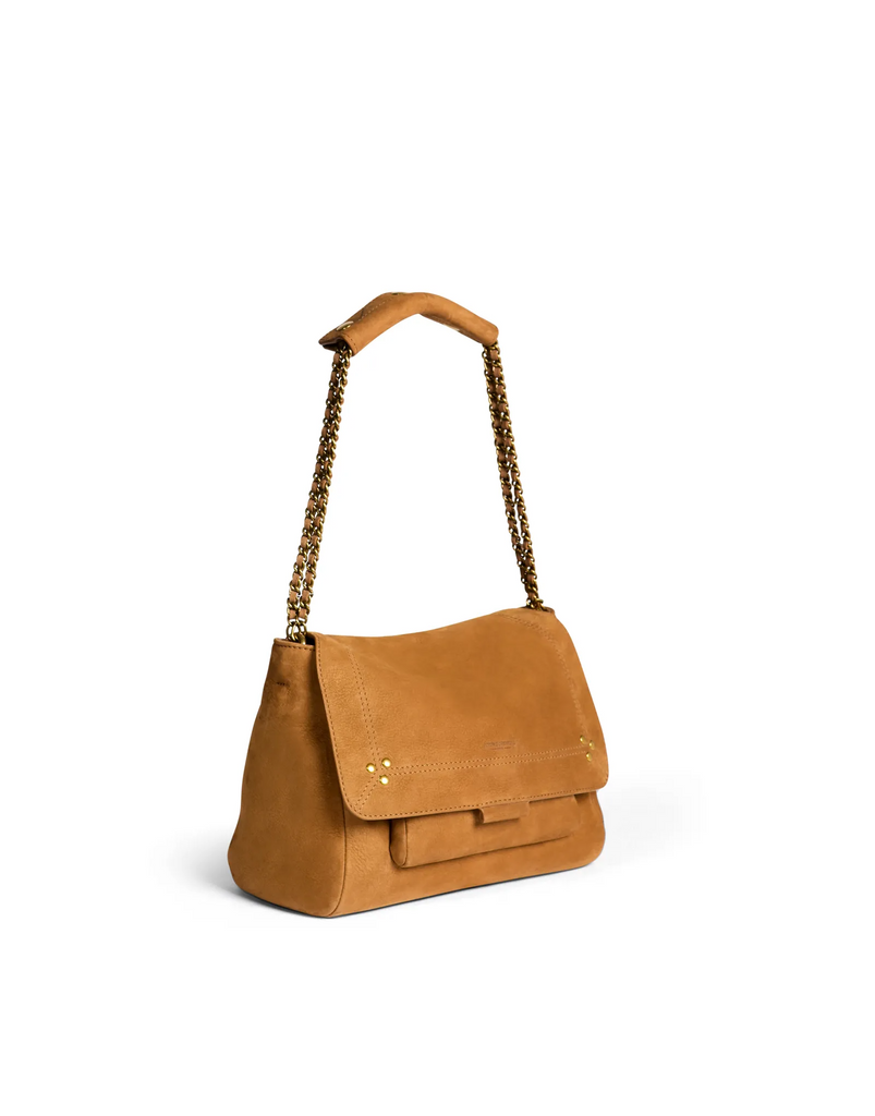 Handbags Jerome Dreyfuss Medium Lulu Handbag in Tan Jerome Dreyfuss