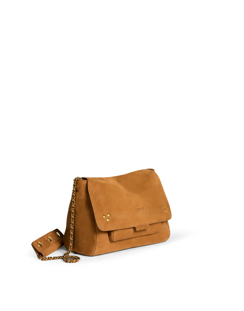 Handbags Jerome Dreyfuss Medium Lulu Handbag in Tan Jerome Dreyfuss