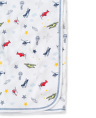 Baby Kissy Kissy Blanket in Aviator Print Kissy Kissy