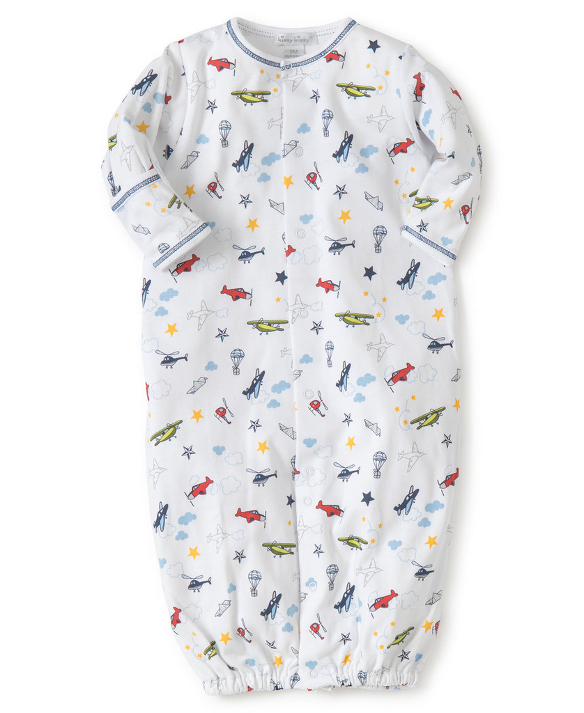 Baby Kissy Kissy Baby Gown in Aviator Print Kissy Kissy