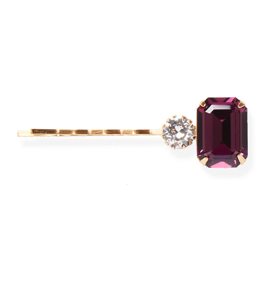 Hair Accessories Jennifer Behr Gemma Bobby Pin in Amethyst Jennifer Behr