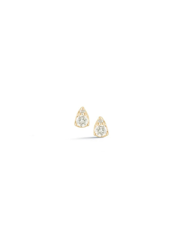 Earrings Dana Rebecca Sophia Ryan Petite Teardrop Studs in Yellow Gold Dana Rebecca