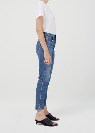 Jeans Agolde Riley Crop Jean in Silence Agolde