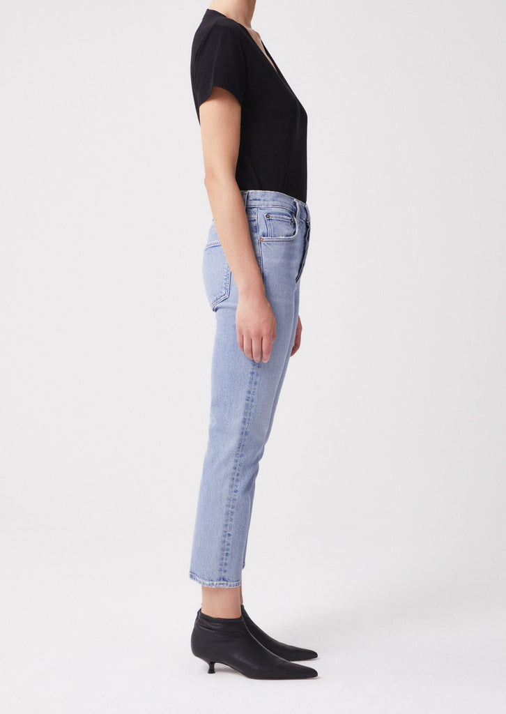 Jeans Agolde Riley Crop Jean in Shiver Agolde