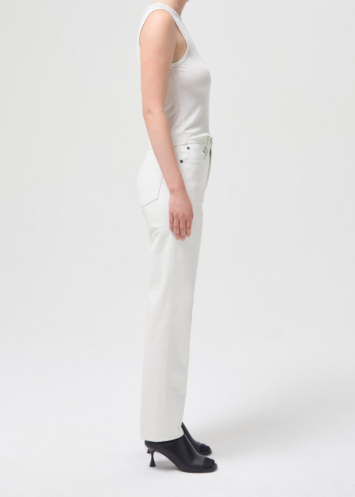 Leather Pants Agolde Recycled Leather 90's Pinch Waist Pants in Lace Agolde