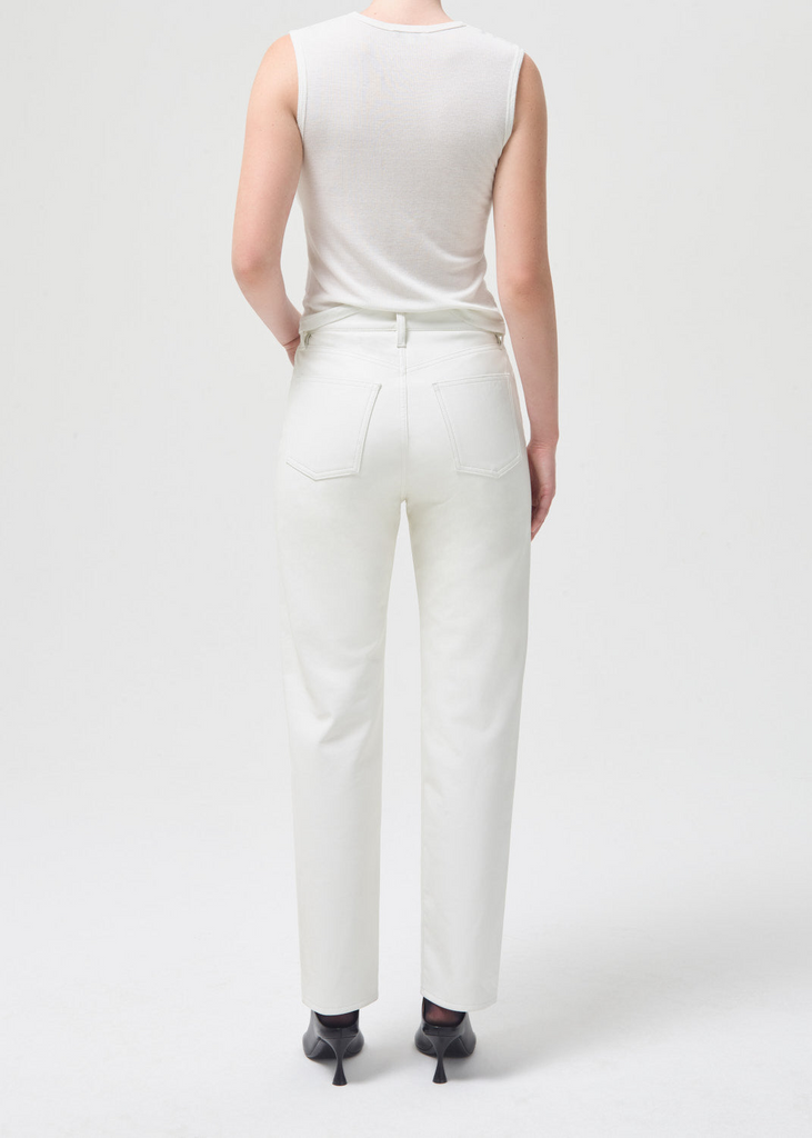 Leather Pants Agolde Recycled Leather 90's Pinch Waist Pants in Lace Agolde
