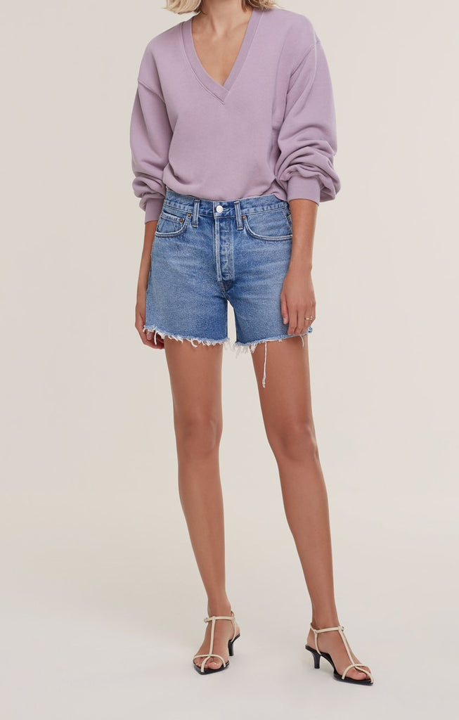 Shorts Agolde Parker Long Short in Skywave Agolde