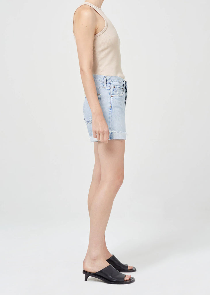 Shorts Agolde Parker Long Cuffed Short in Covet Agolde