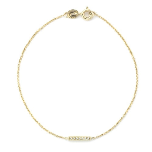 Bracelets Dana Rebecca Sylvie Rose Station Bracelet in Yellow Gold Dana Rebecca