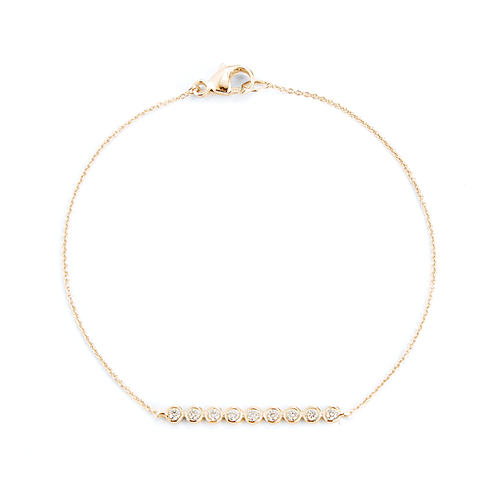 Bracelets Dana Rebecca Lulu Jack Bar Bracelet in Yellow Gold Dana Rebecca