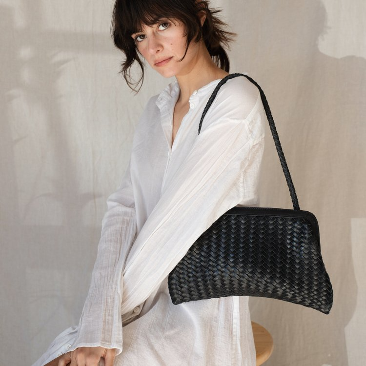 Handbags Bembien Le Sac Handbag in Noir Stripe Bembien