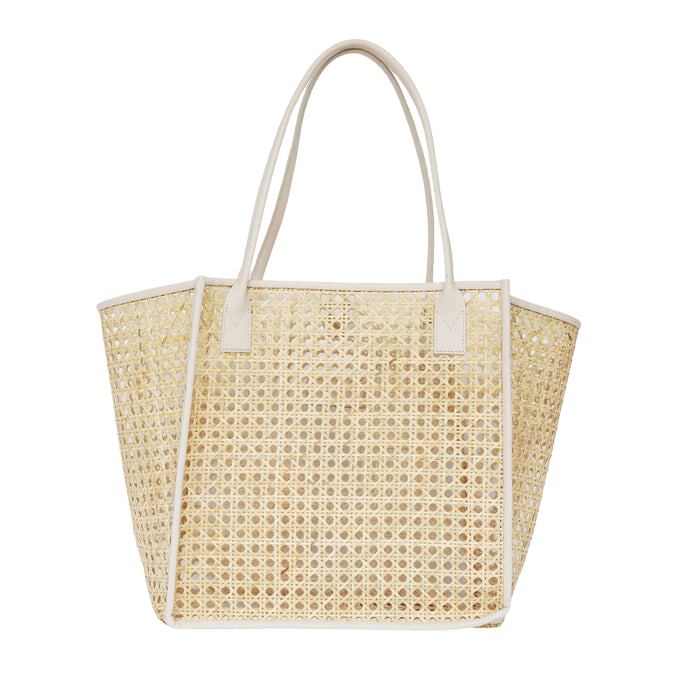 Cream online beach bag