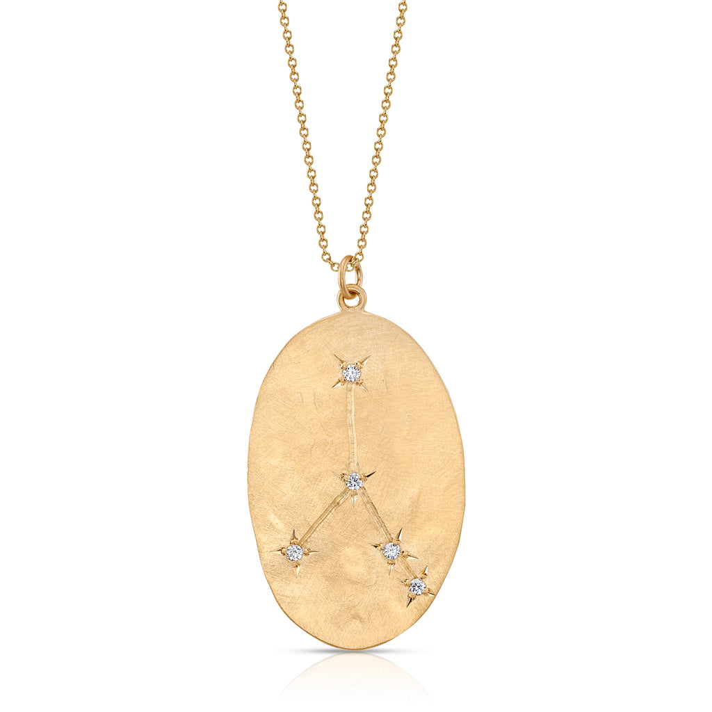 Necklaces Brooke Gregson Cancer Astrology Necklace in Yellow Gold Brooke Gregson