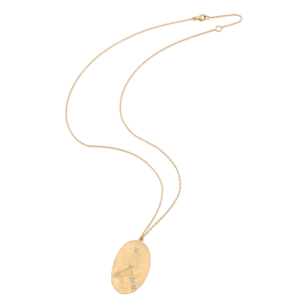 Necklaces Brooke Gregson Cancer Astrology Necklace in Yellow Gold Brooke Gregson