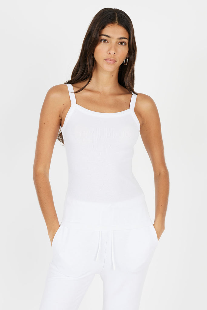 Tops Cotton Citizen Verona Tank in White Cotton Citizen