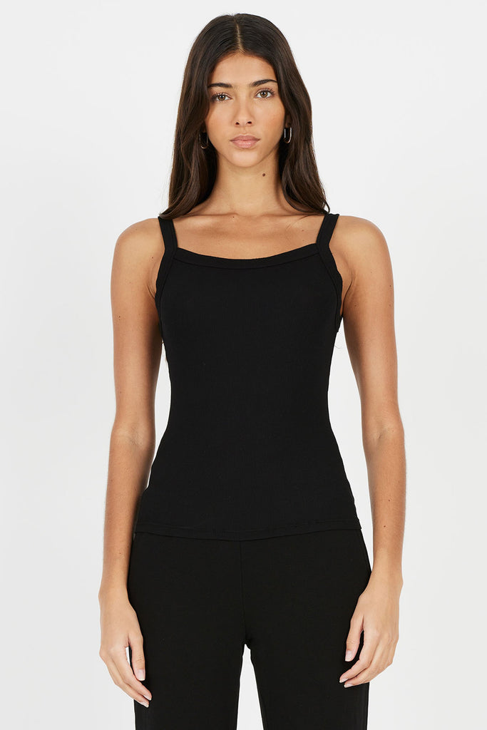 Tops Cotton Citizen Verona Tank in Black Cotton Citizen