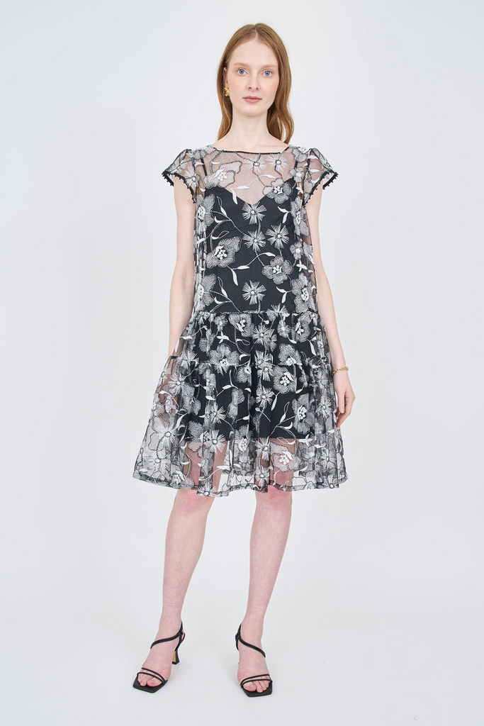 Dresses Christy Lynn Callie Dress in Black and White Christy Lynn