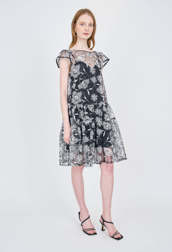 Dresses Christy Lynn Callie Dress in Black and White Christy Lynn