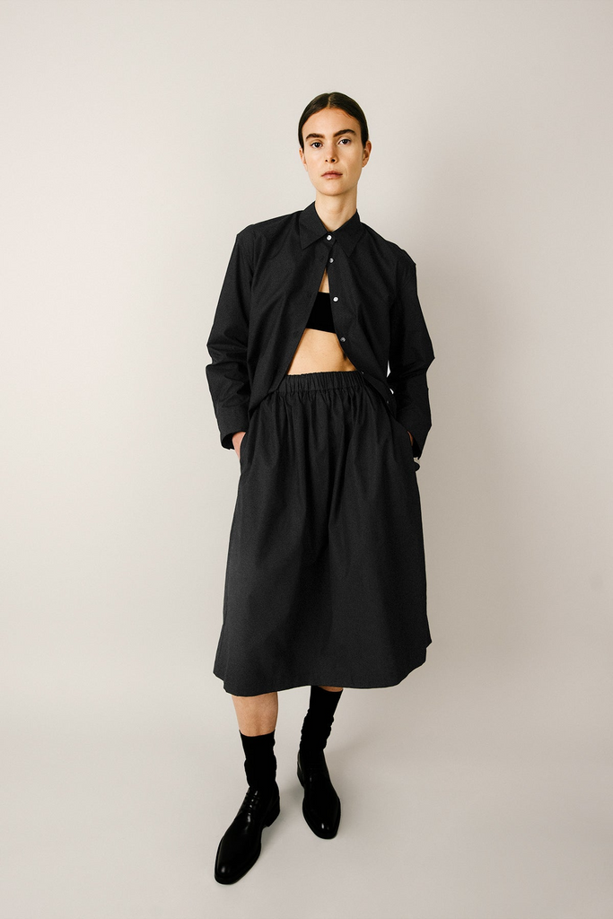 Tops Organic by John Patrick Cecilia Shirt in Black Organic by John Patrick