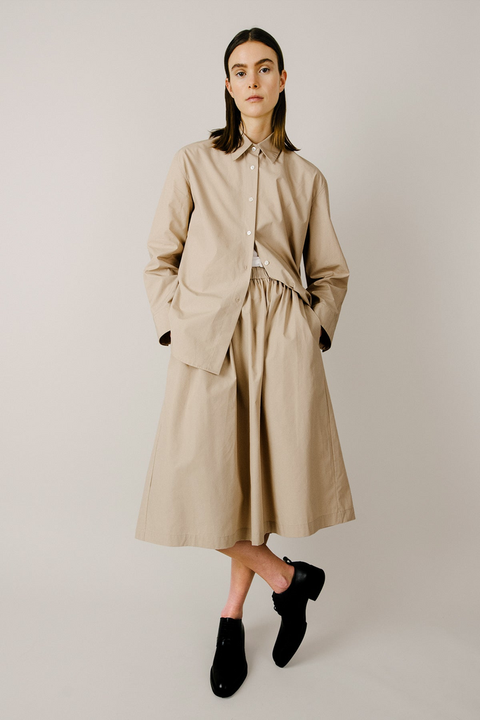 Skirts Organic by John Patrick Harper Skirt in Khaki Organic by John Patrick