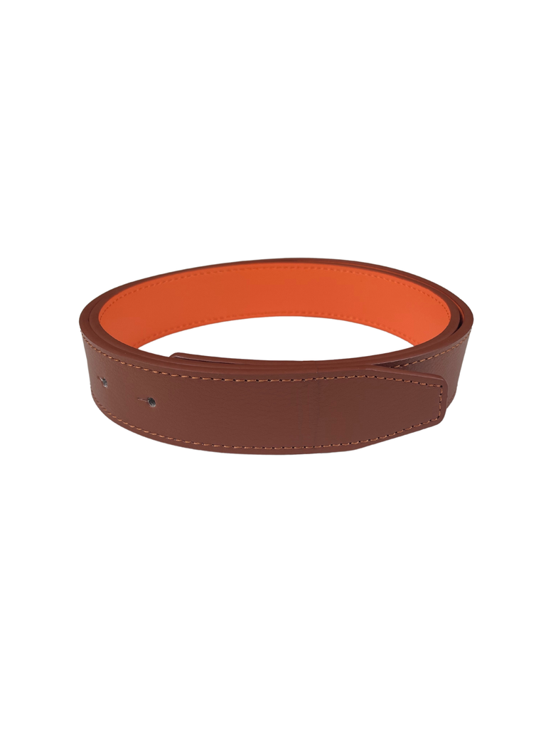 Belts Cesoli Reversible Leather Belt in Habanero/Chestnut Cesoli