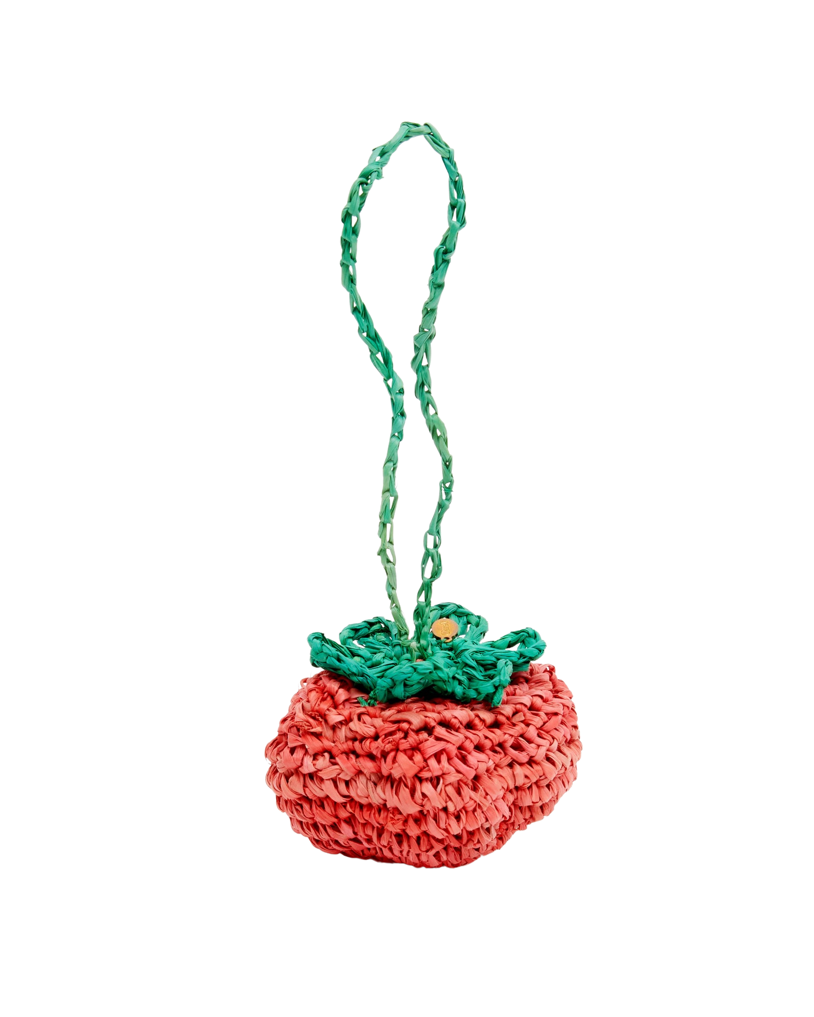 Clare V. Raffia Crochet Fob in Tomate – Serafina