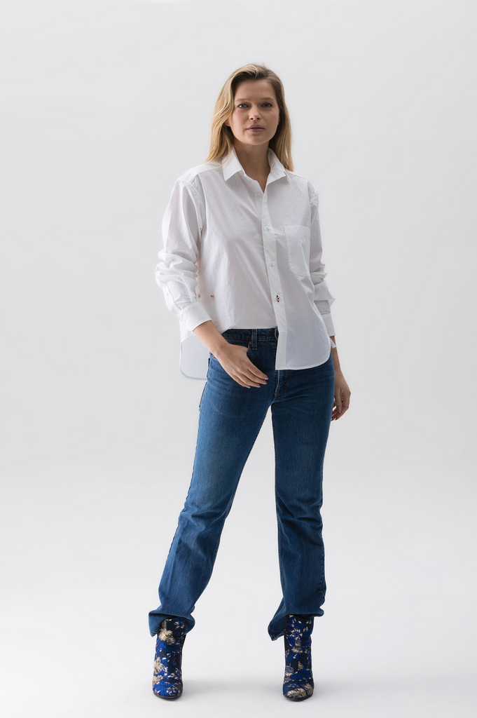 Tops Wearcisco Crop Shirt in White Wearcisco