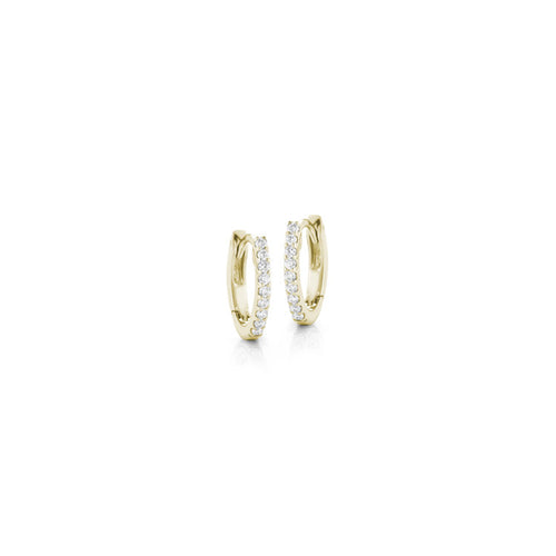 Earrings Dana Rebecca DRD Diamond Huggies in Yellow Gold Dana Rebecca