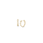 Earrings Dana Rebecca Emily Sarah Diamond Huggies in Yellow Gold Dana Rebecca