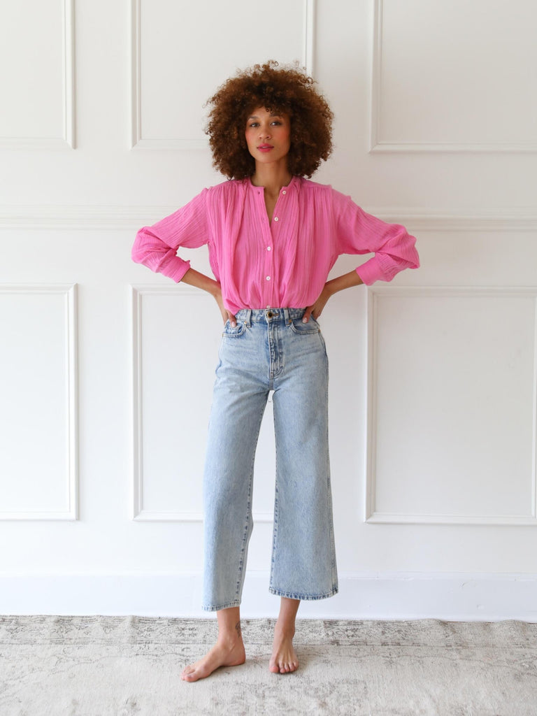 Tops Mille Floraian Top in Azalea Mille