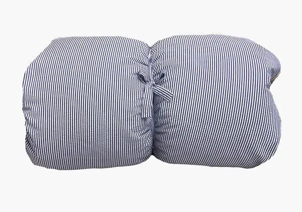 Market Hedge House Bed Roll in Blue Seersucker Hedgehouse 
