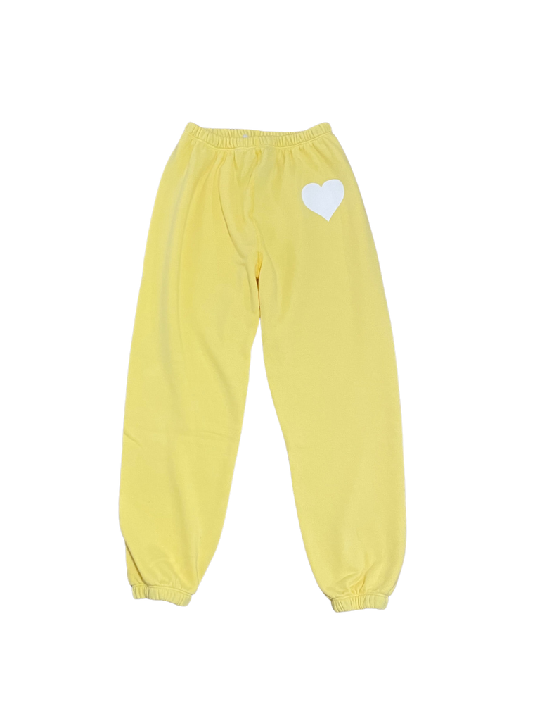 Pants SPRWMN Heart Logo Sweatpants in Yellow Sprwmn
