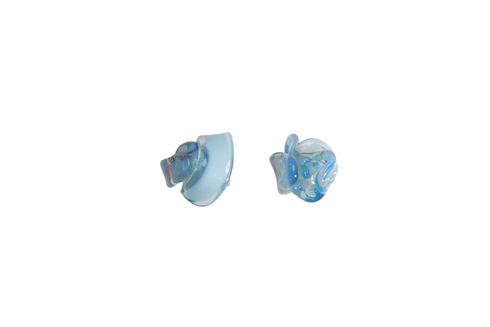 Earrings Keane Glass Knot Earring in Aquarius Keane