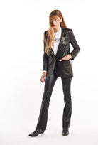 Jackets SPRWMN Leather Blazer in Black Sprwmn