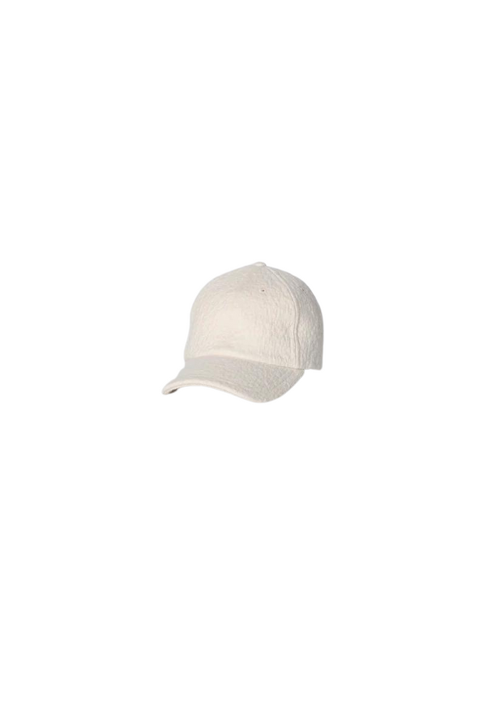 Hats Janessa Leone Halle Ball Cap in Ecru Janessa Leone