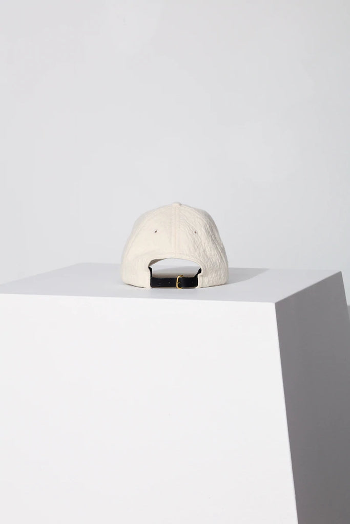 Hats Janessa Leone Halle Ball Cap in Ecru Janessa Leone