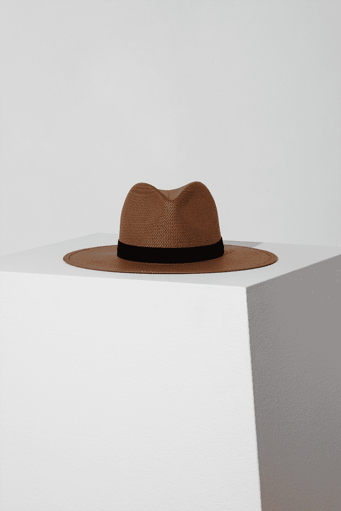 Hats Janessa Leone Michon Hat in Brown Janessa Leone