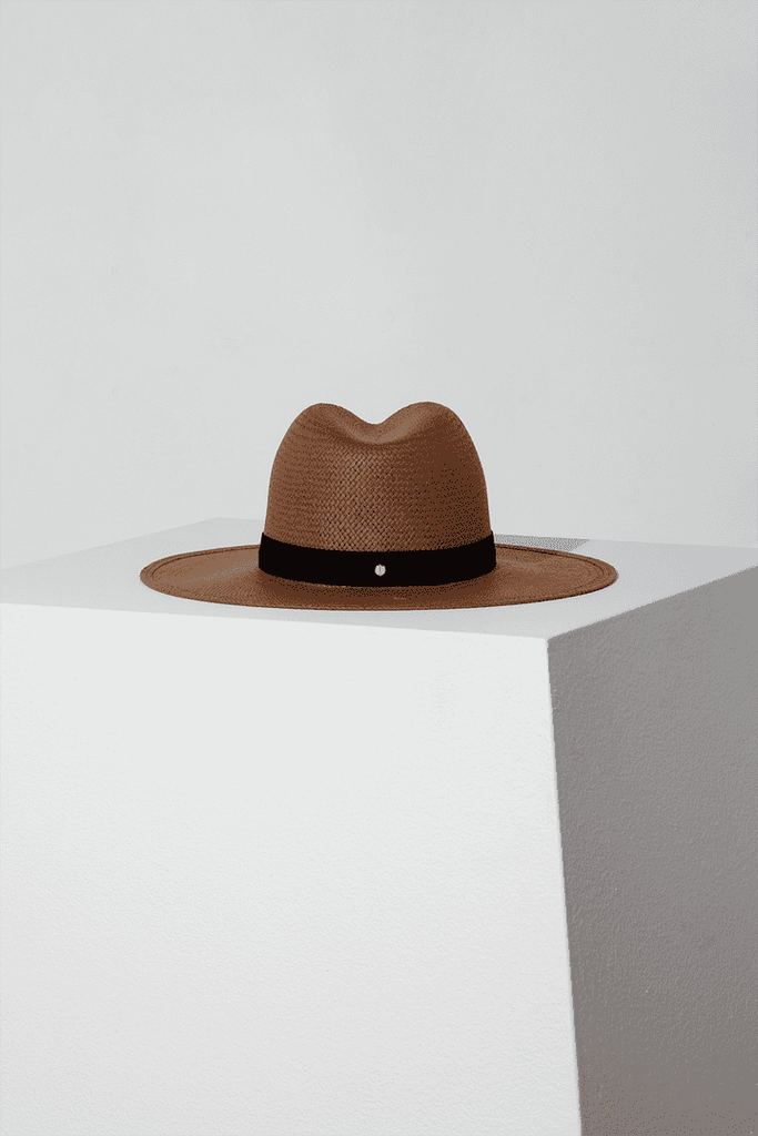 Hats Janessa Leone Michon Hat in Brown Janessa Leone