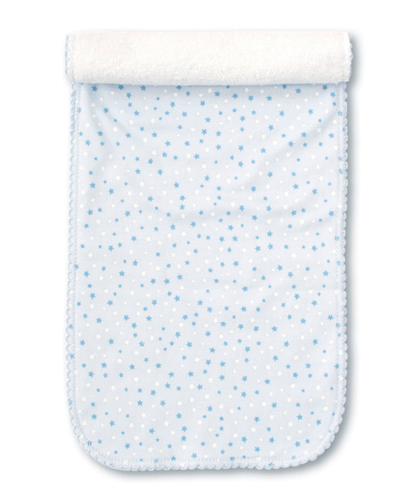 Baby Kissy Kissy Superstar Burp Cloth in Light Blue Kissy Kissy
