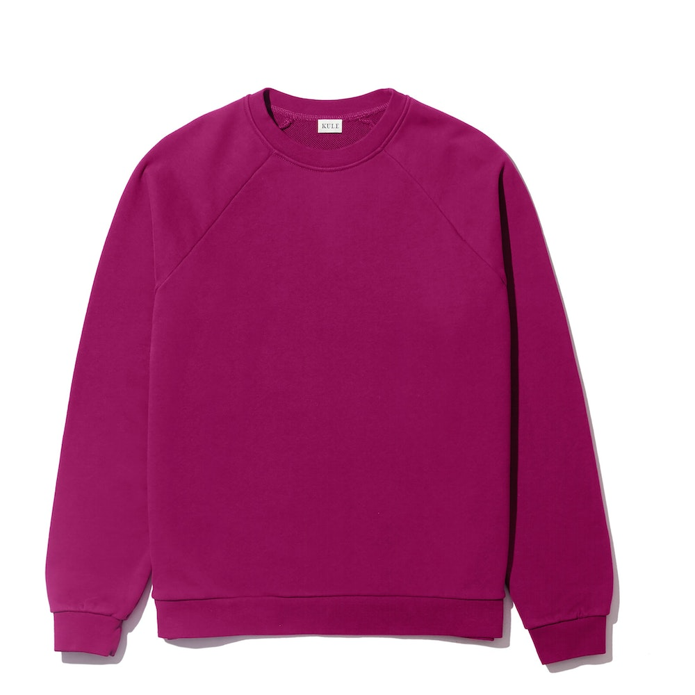 Tops Kule Loopback Franny Sweatshirt in French Plum Kule