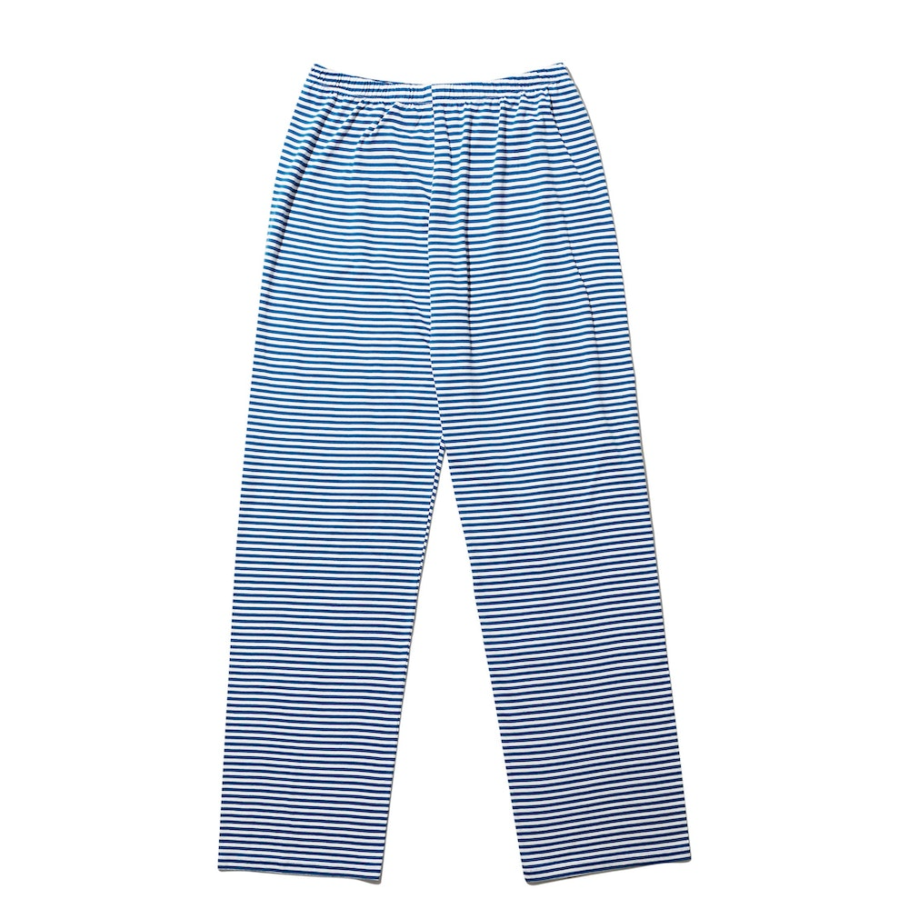 Pajamas Kule Long PJ Set in Blue and White Kule