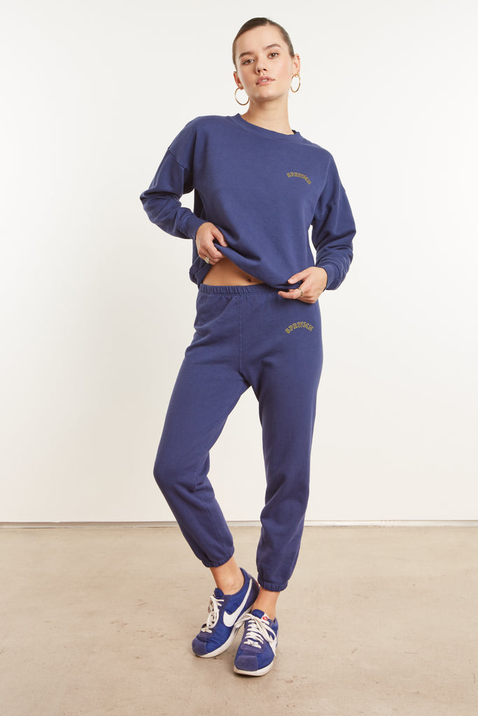 Pants SPRWMN College Logo Sweatpant in Cobalt Sprwmn