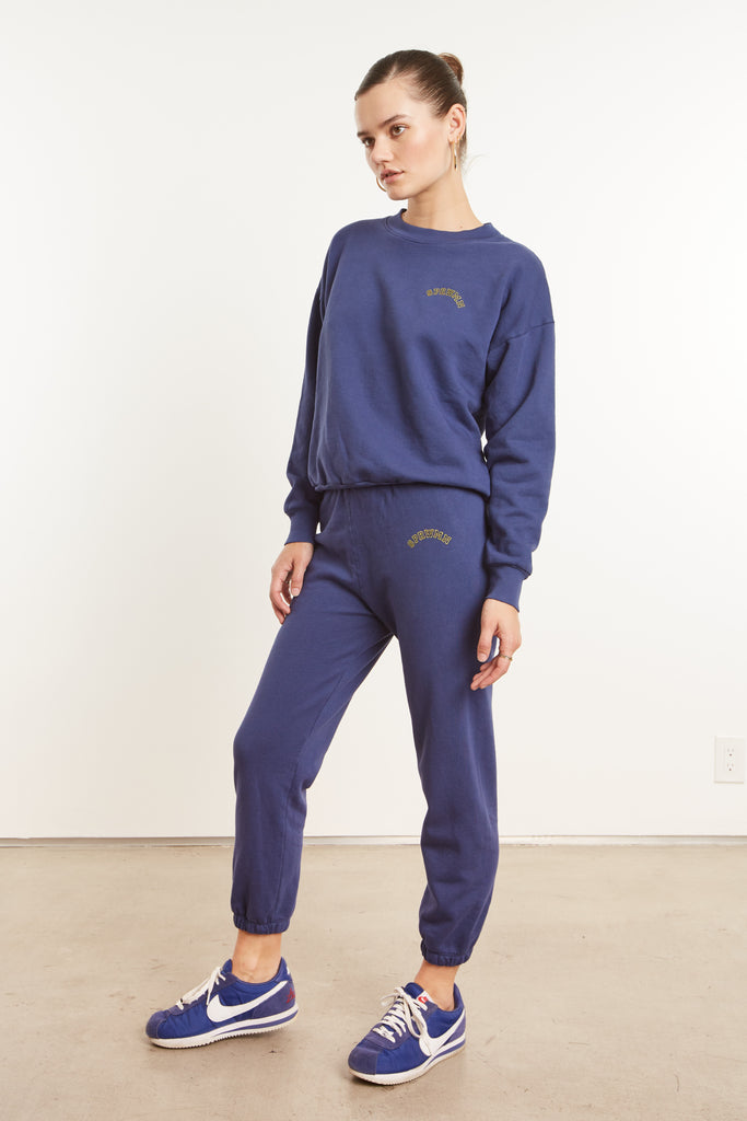Pants SPRWMN College Logo Sweatpant in Cobalt Sprwmn